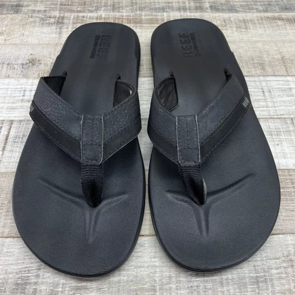 Reef Mens Cushion contoured Black Sandals | Mens Size 8 - Picture 3 of 7